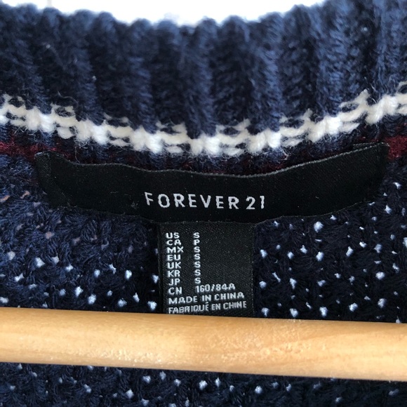 Forever 21 Navy Knit Cardigan - Picture 4 of 6
